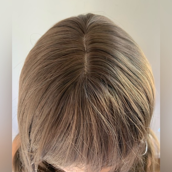 Brown “Put On & Go” Premium Fiber Wig with Bangs for Daily Wear or Events - Picture 2 of 5